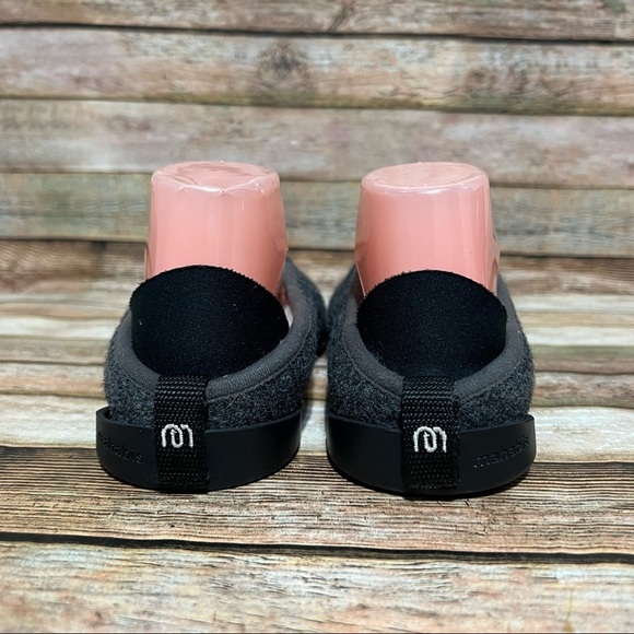 Mahabis Grey Wool Slippers - Picture 2 of 7